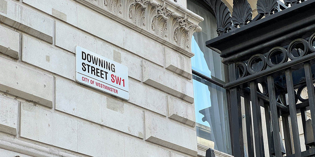 Downing Street street sign